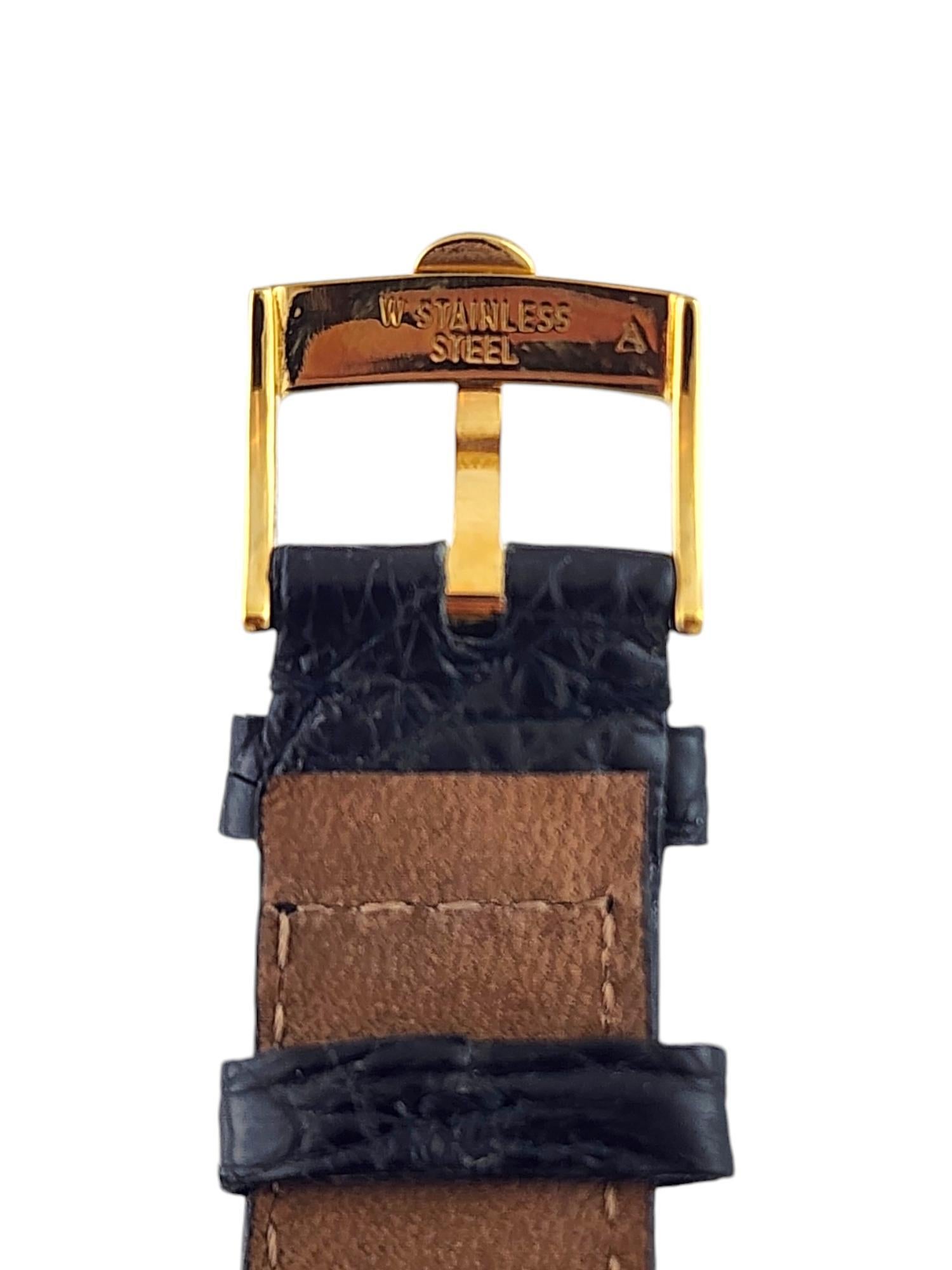 Concord 18K Yellow Gold Men's Watch Crocodile Band 50.G1.1890 #18472 9