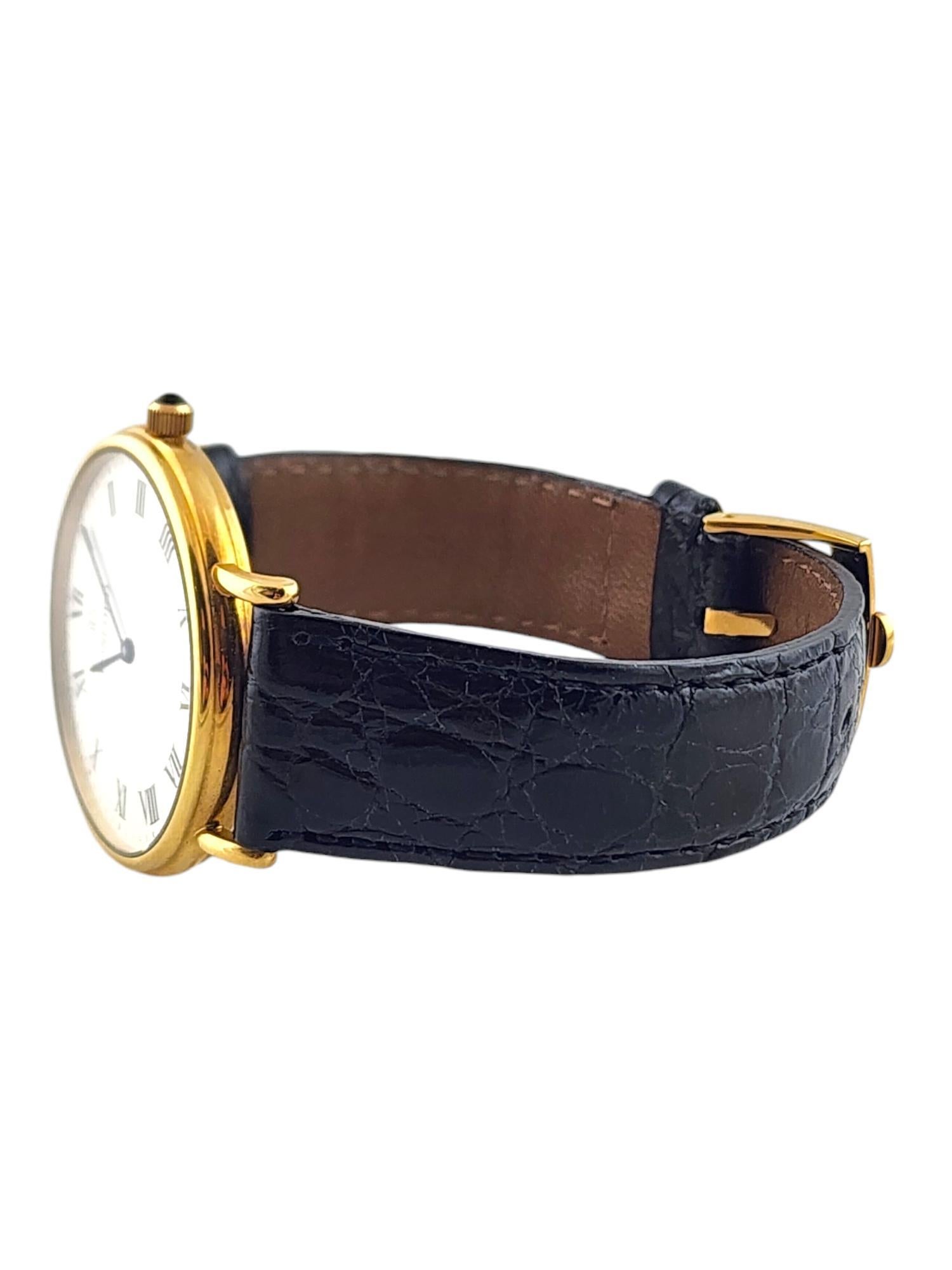 Concord 18K Yellow Gold Men's Watch Crocodile Band 50.G1.1890 #18472 2
