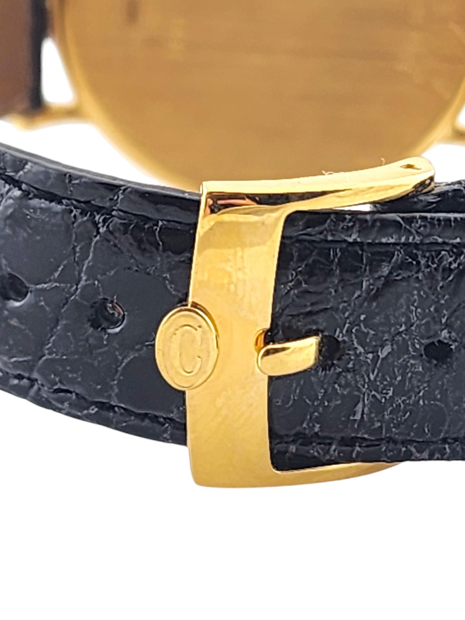 Concord 18K Yellow Gold Men's Watch Crocodile Band 50.G1.1890 #18472 4