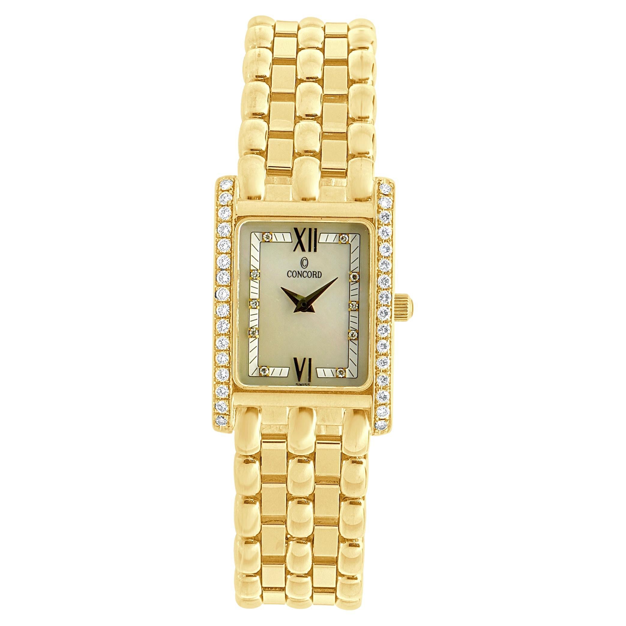 Concord 18K Yellow Gold Veneto MOP Ladies Watch