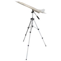 Concord Airplane Scale Model with Adjustable Tripod