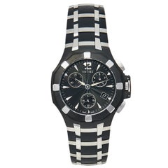 Concord Black Stainless Steel Saratoga Chrono Men's Wristwatch 40 mm