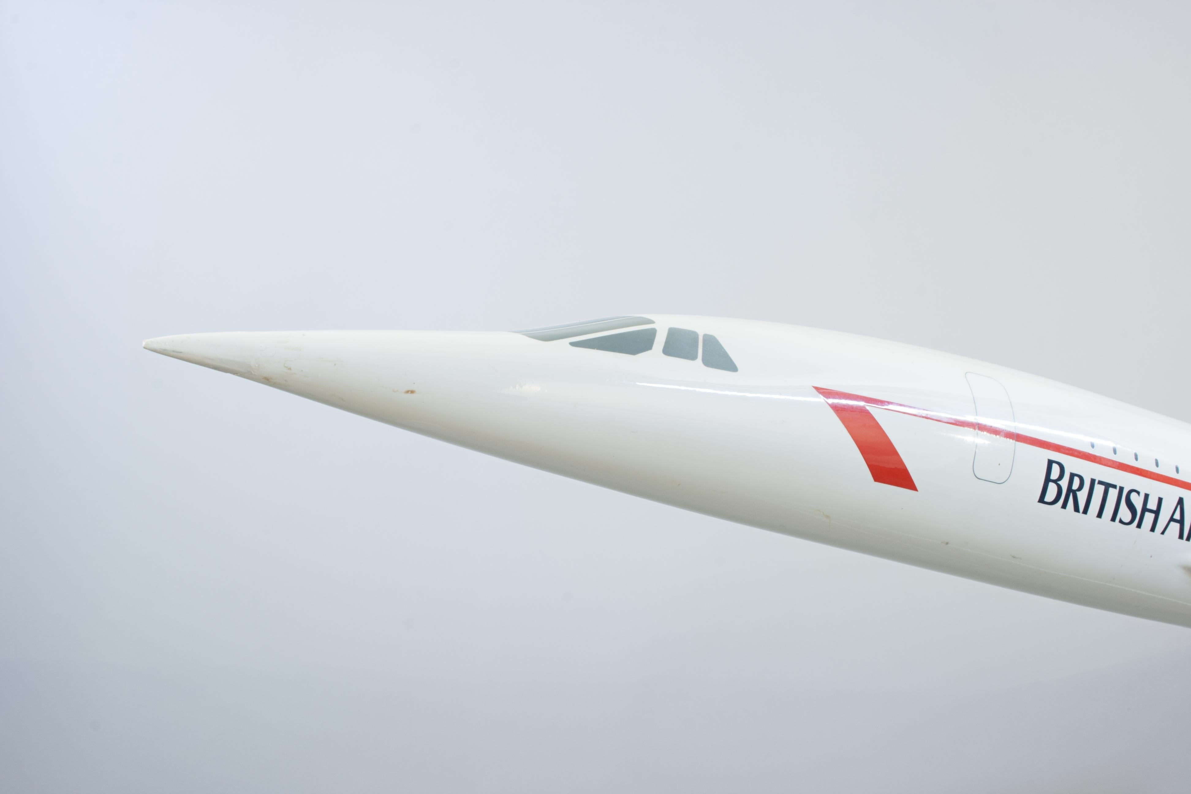 Resin Concord, British Airways Aeroplane Model For Sale