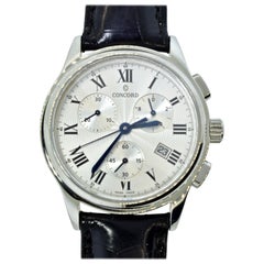 Concord Chronograph Stainless Steel Wristwatch