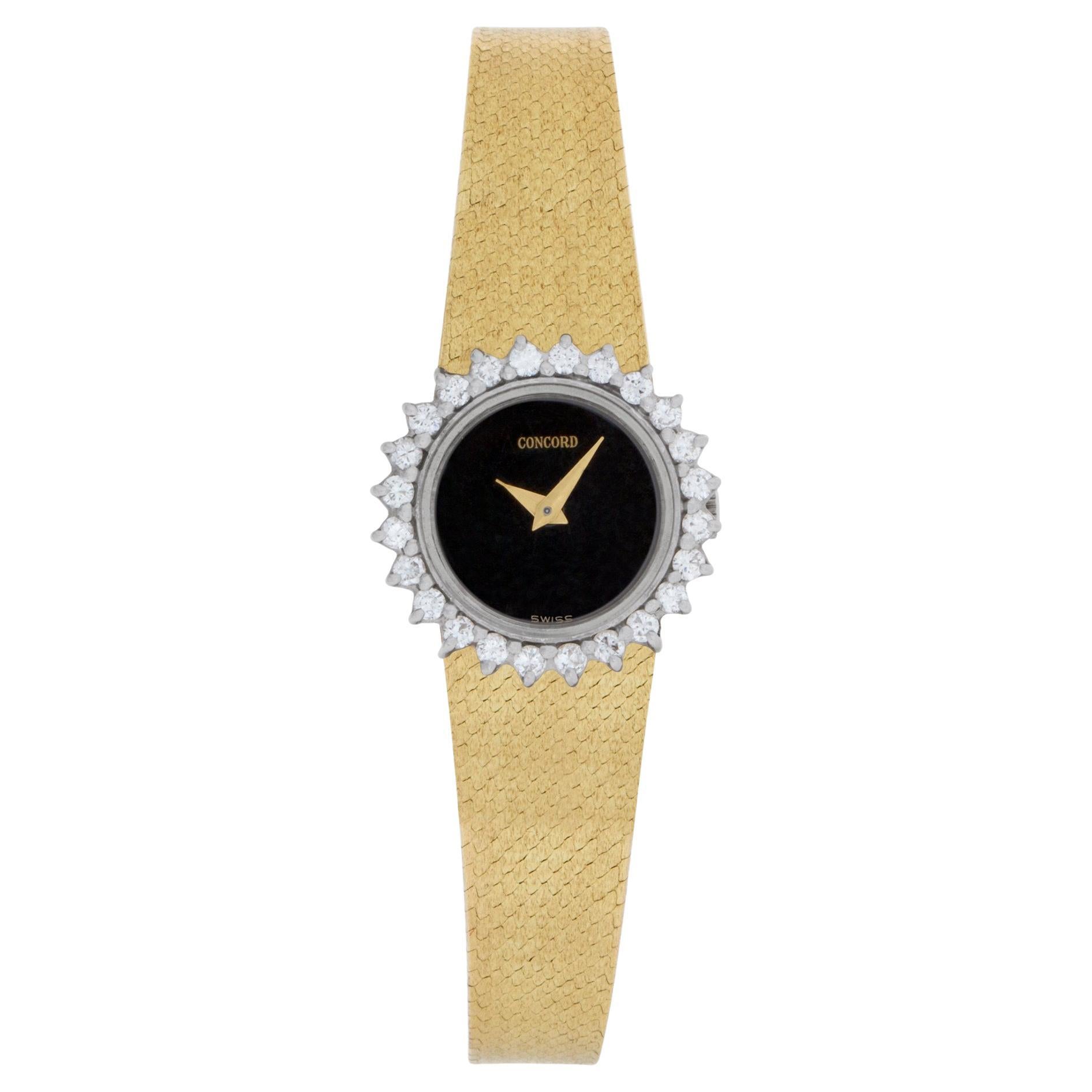 Concord Classic Watch in 14k Yellow Gold with Approximately 0.70 Carats in