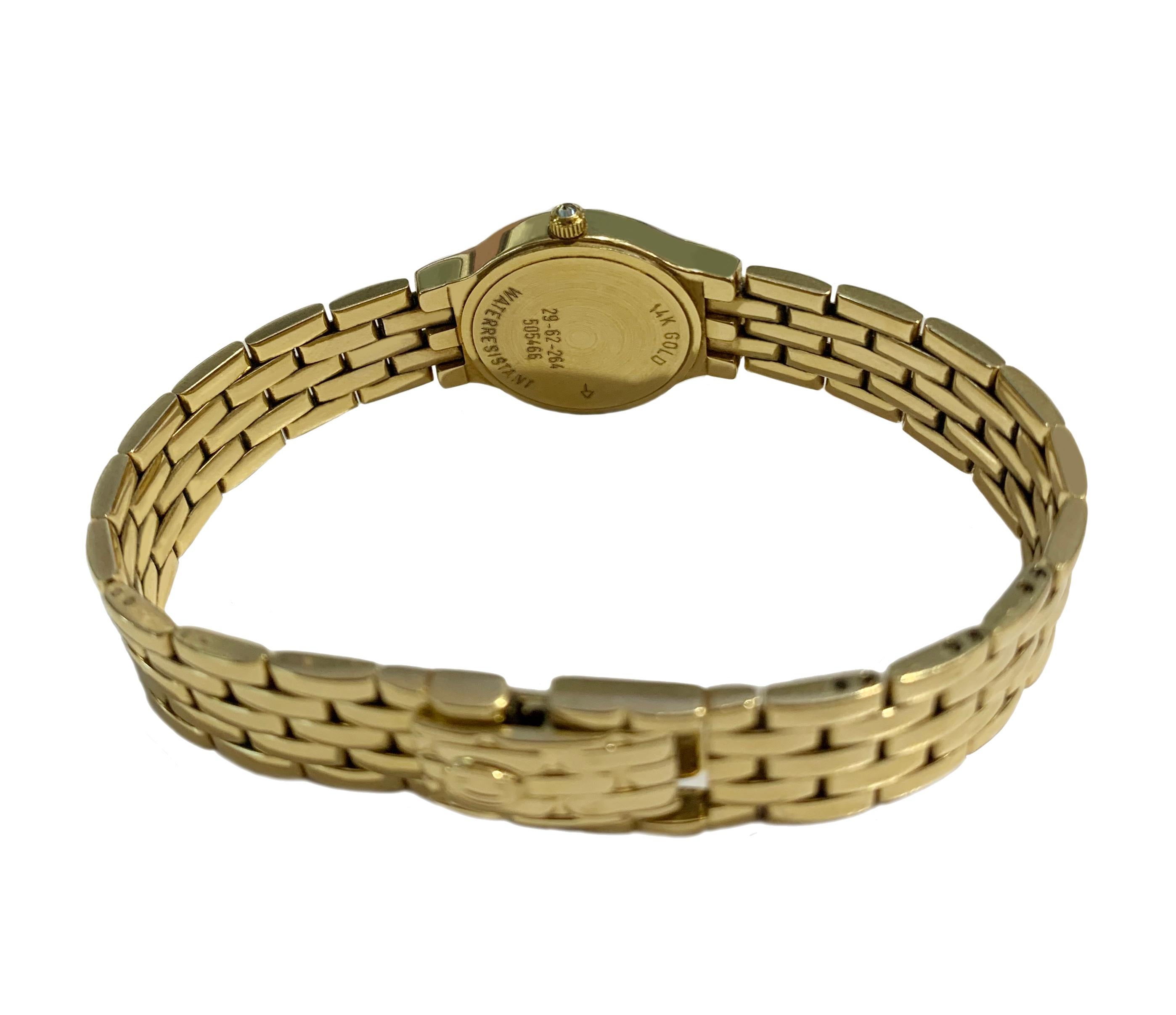 Concord Contemporary in Yellow Gold MOP Watch 29-62-264 Excellent état - En vente à New York, NY