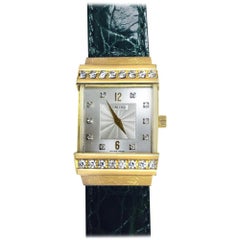 Used Concord Crystale 18 Karat Yellow Gold Leather Band Watch