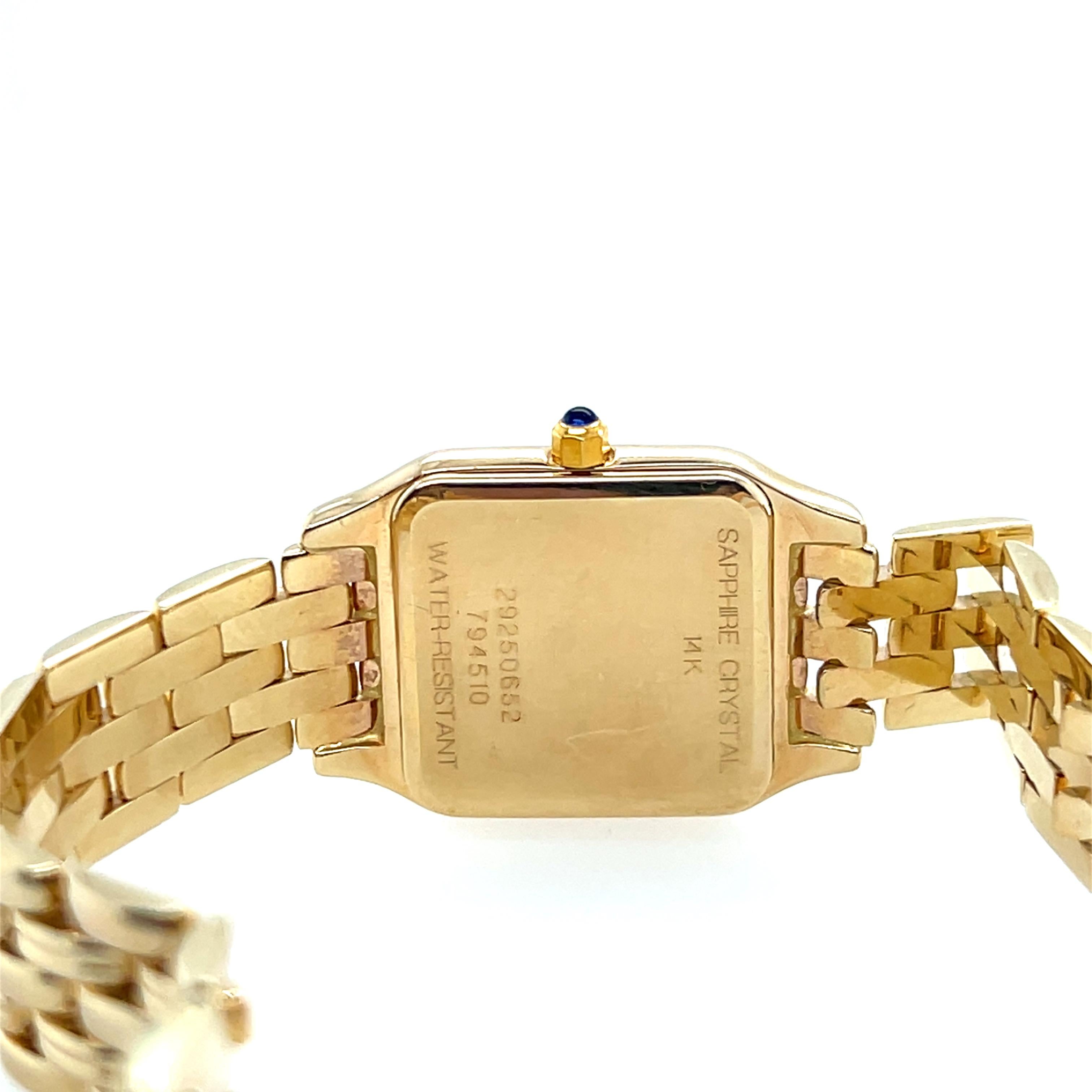 Concord Diamond 14k Yellow Gold and Sapphire Crystal Faced Wrist Watch 7