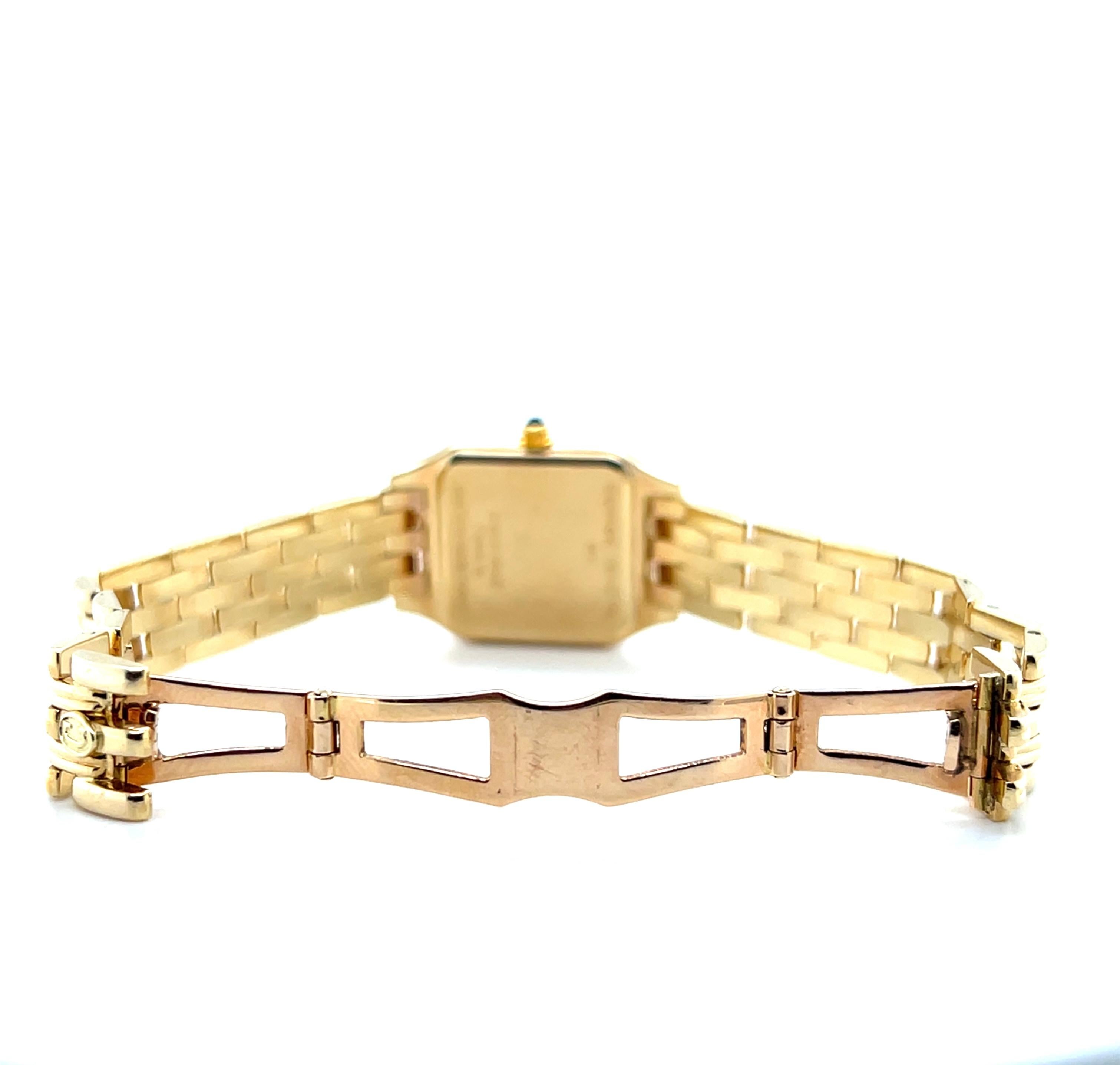 Concord Diamond 14k Yellow Gold and Sapphire Crystal Faced Wrist Watch 8