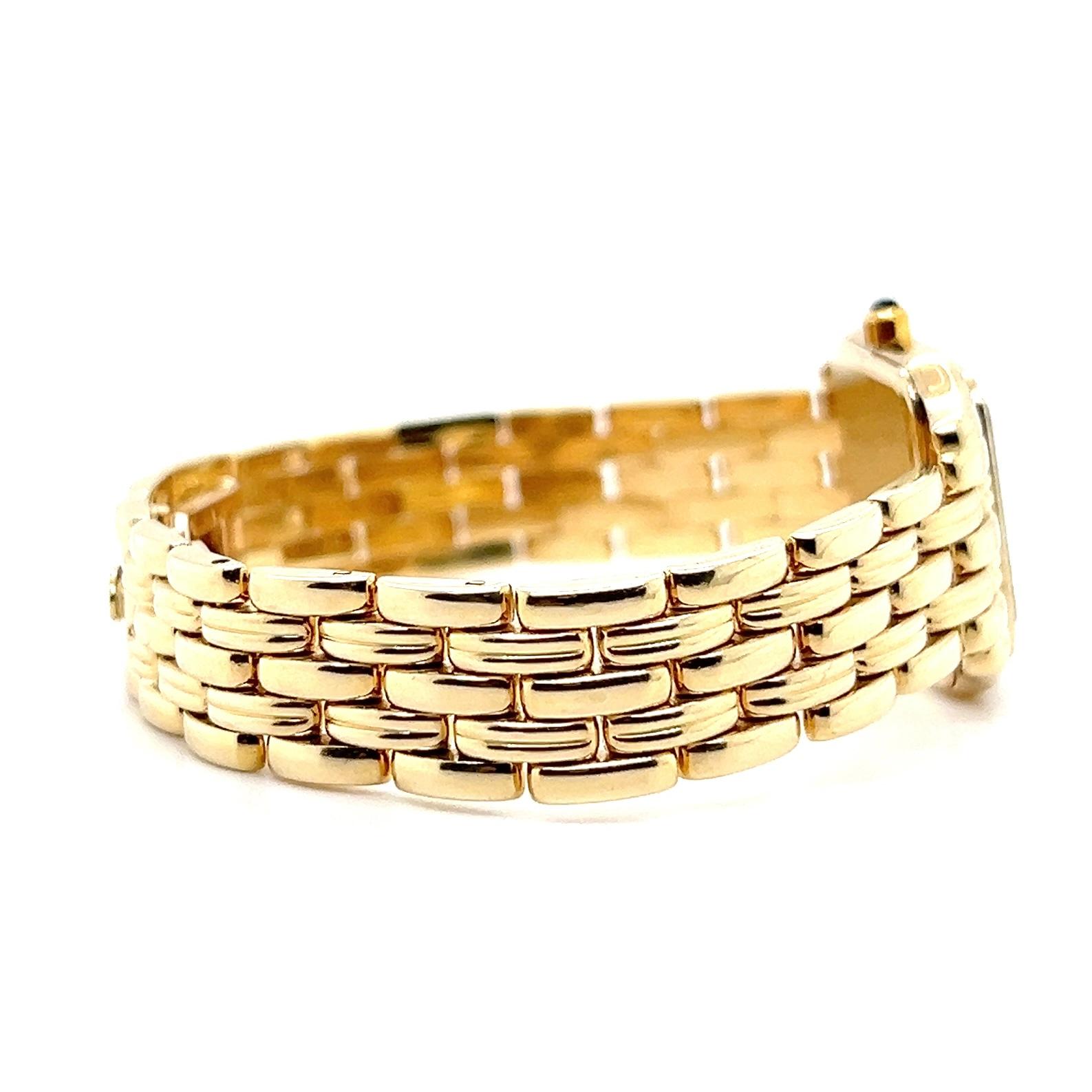 Concord Diamond 14k Yellow Gold and Sapphire Crystal Faced Wrist Watch 11