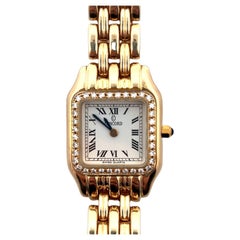 Concord Diamond 14k Yellow Gold and Sapphire Crystal Faced Wrist Watch