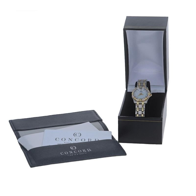 Montre-bracelet Concord pour femme 16-36-275 en acier inoxydable et or 18 carats avec quartz 1YrWnty 2