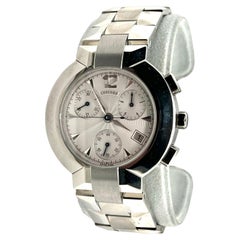 Retro Concord Estate La Scala Chronograph Watch Stainless Steel 38 mm