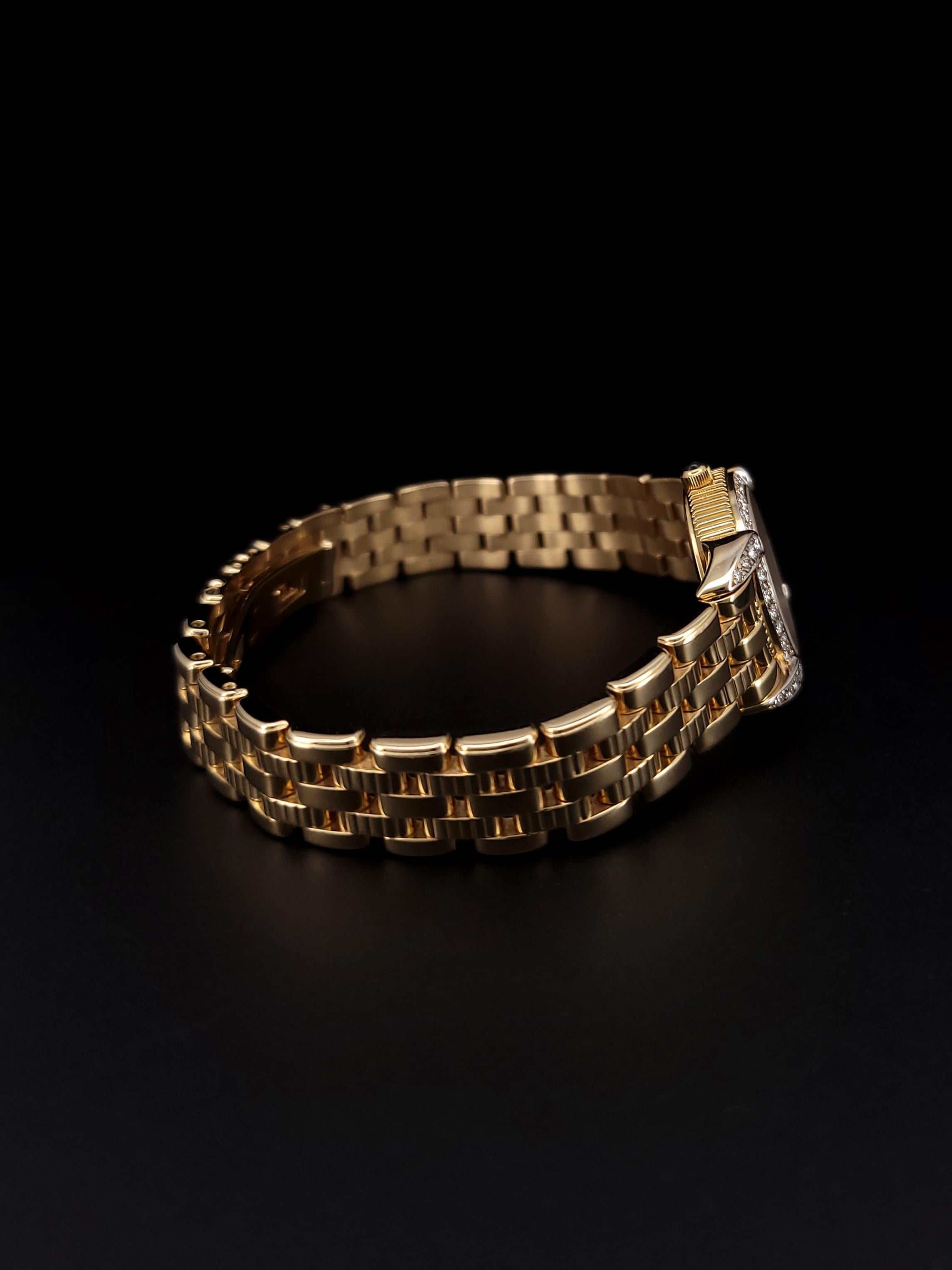 Concord Impresario Uhr aus 18 Karat Gold mit Diamanten (Rundschliff) im Angebot