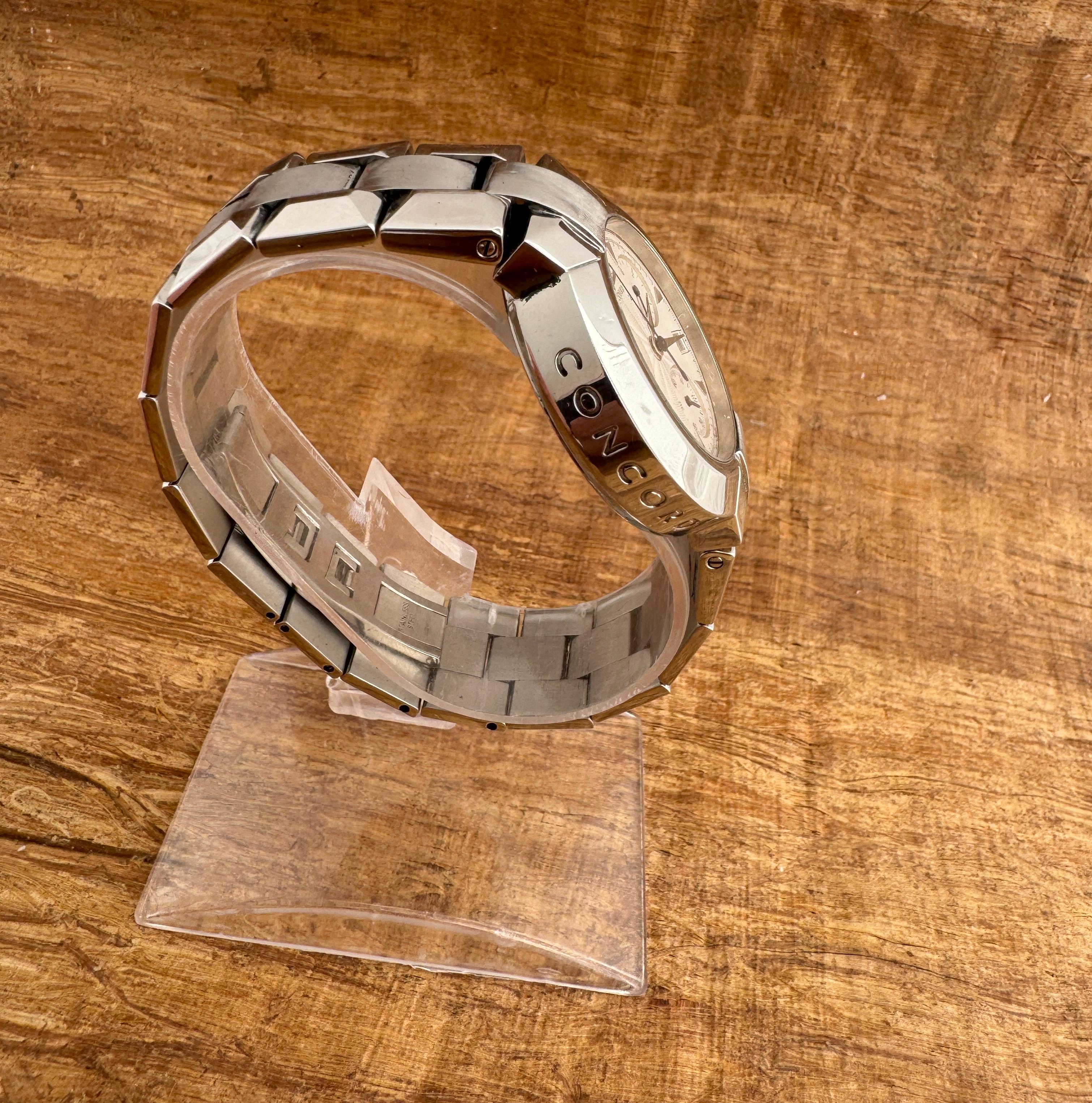 Concord La Scala CHRONOGRAPH Stainless Steel Watch For Sale 2