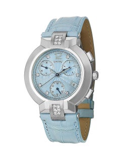 Concord La Scala Light Blue with Diamond Bezel Watch