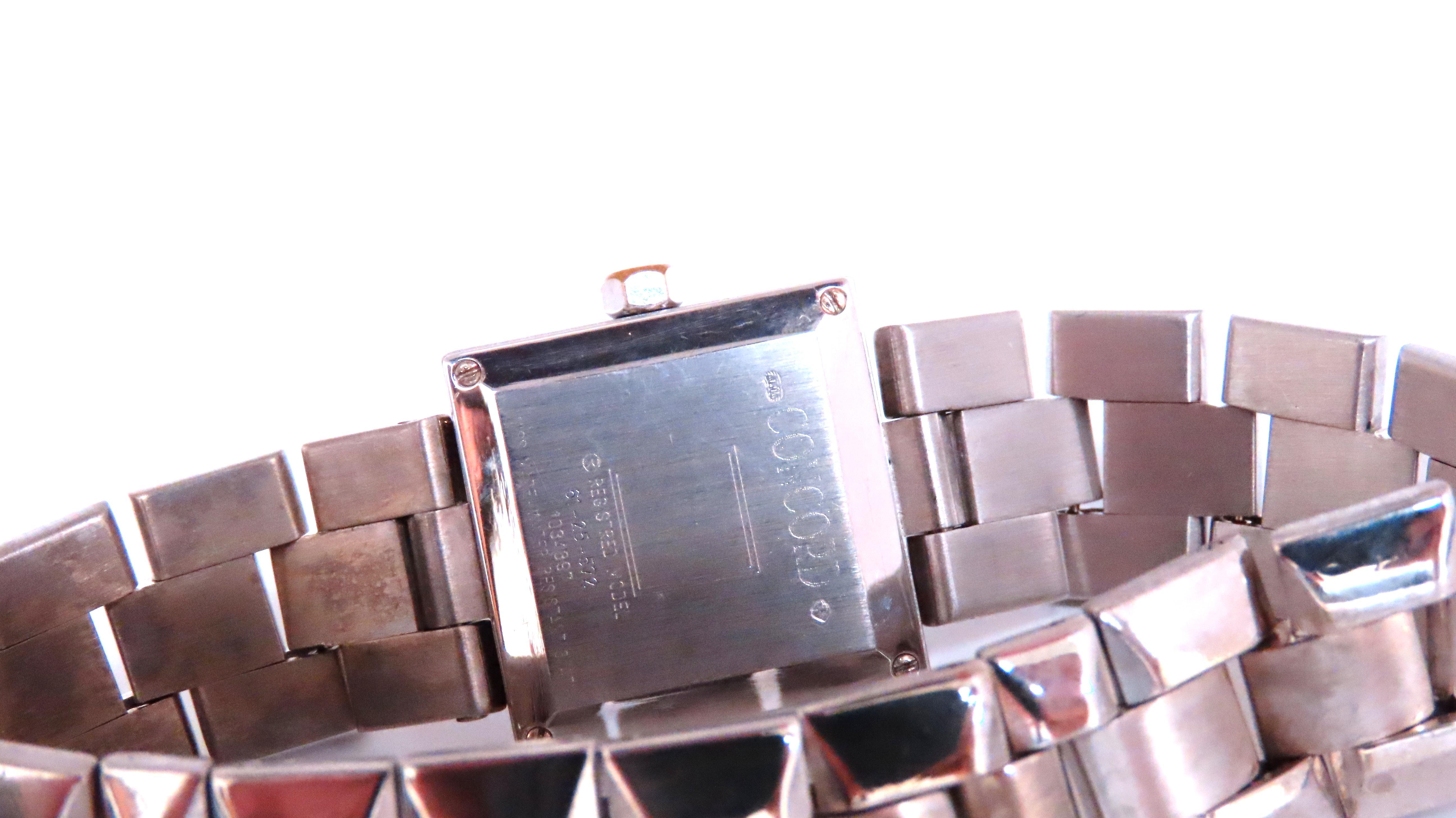 Concord LaScalla Diamantuhr aus 18 Karat Gold 12525 mit Diamanten (Rundschliff) im Angebot