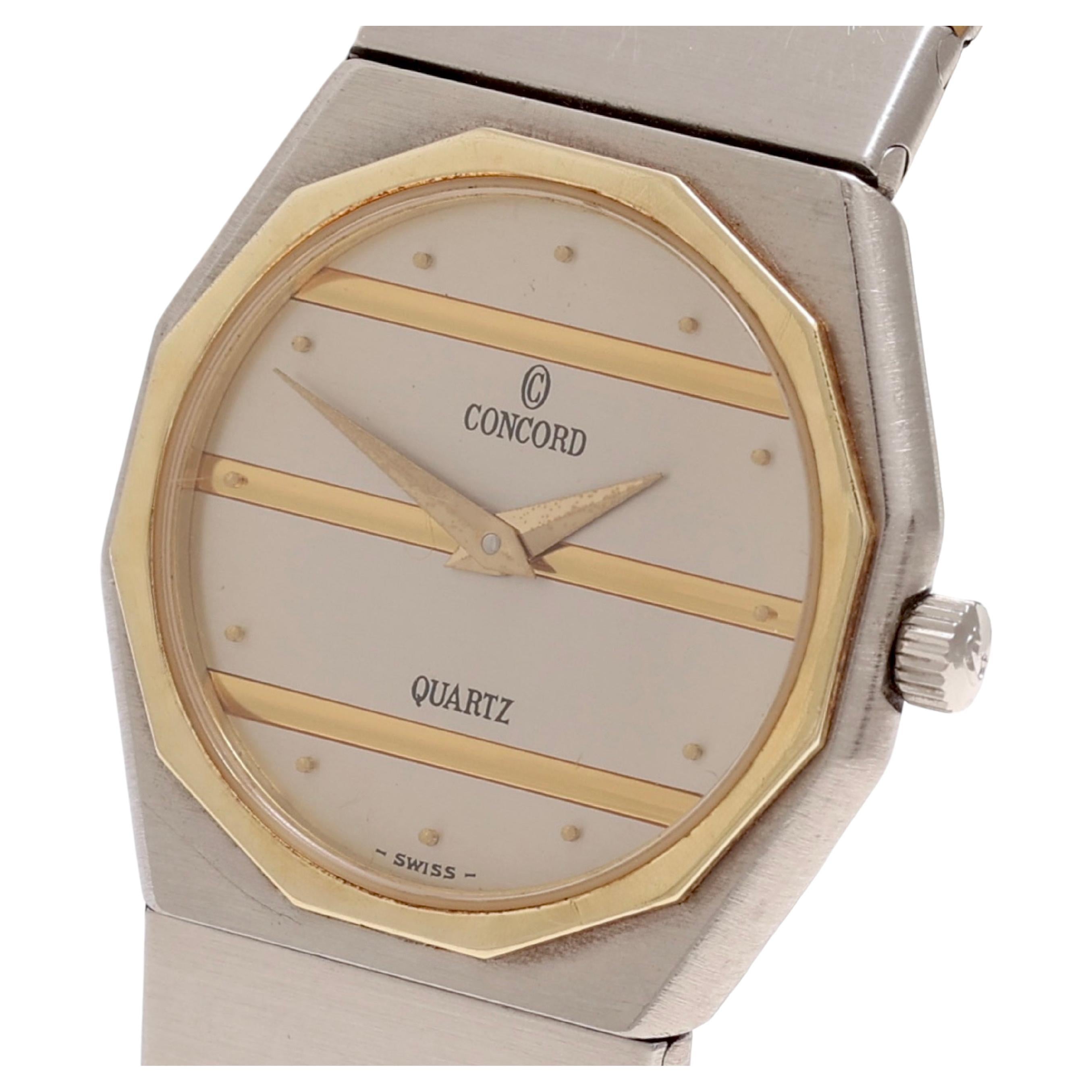 Concord Mariner Quartz Wristwatch, Steel & Gold, Diameter 23 mm