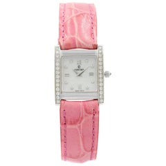 Concord Montre pour femme en or blanc 14 carats avec quartz MCS et diamants blancs MOP