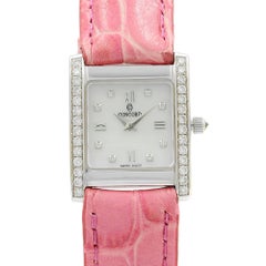 Concord MCS 14 Karat White Gold White MOP Diamond Quartz Ladies Watch