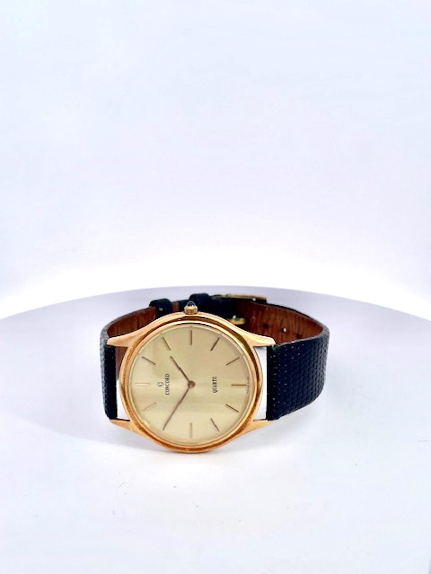 Uncut Concord Men's Quartz Watch 14K