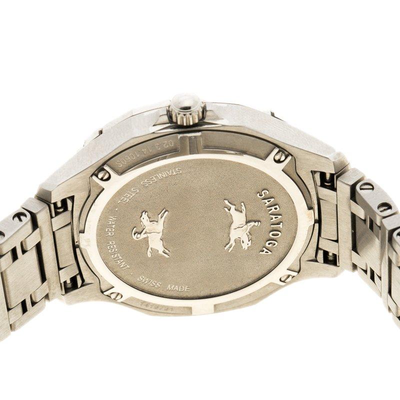 Concord Mother of Pearl Diamond Stainless Steel Saratoga Women's Wristwatch 31mm In Good Condition In Dubai, Al Qouz 2