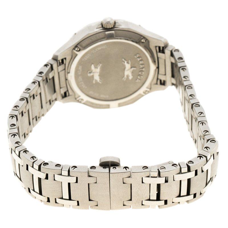 Concord Mother of Pearl Diamond Stainless Steel Saratoga Women's Wristwatch 31mm 1