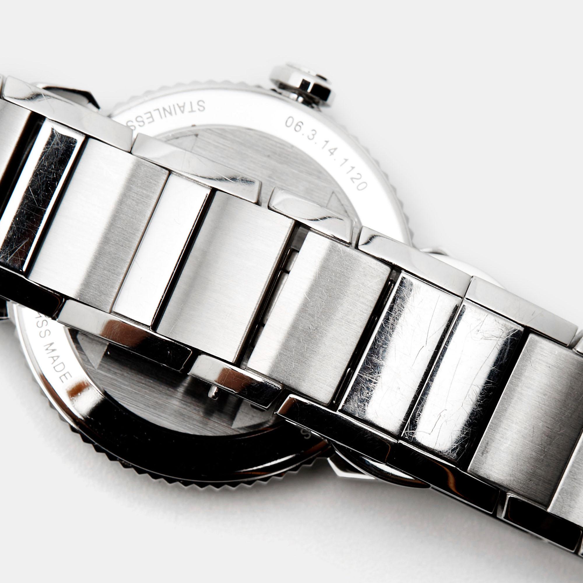 Concord Mother Of Pearl Steel Diamond Impresario Women's Wristwatch 32 mm For Sale 2
