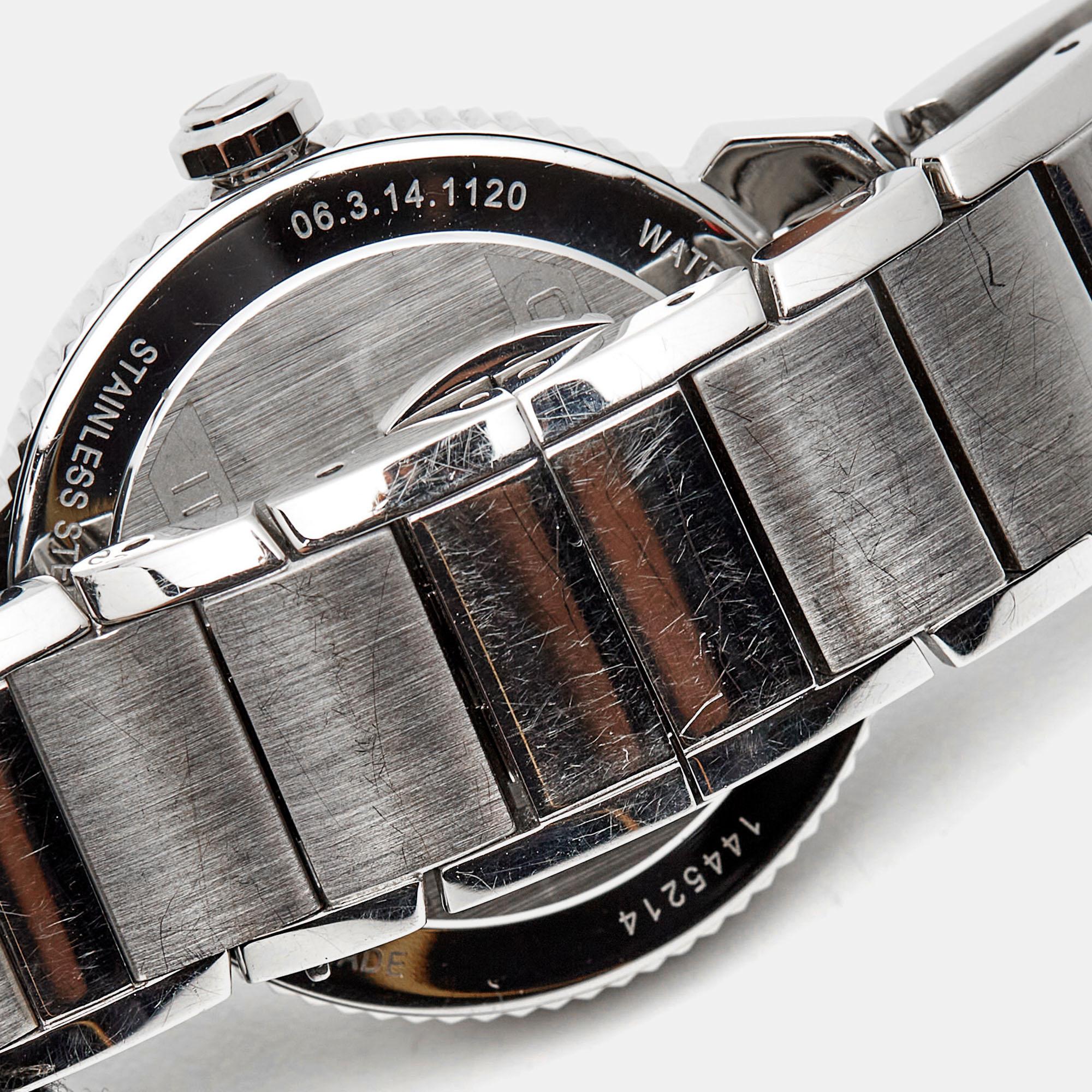 Concord Mother Of Pearl Steel Diamond Impresario Women's Wristwatch 32 mm For Sale 3