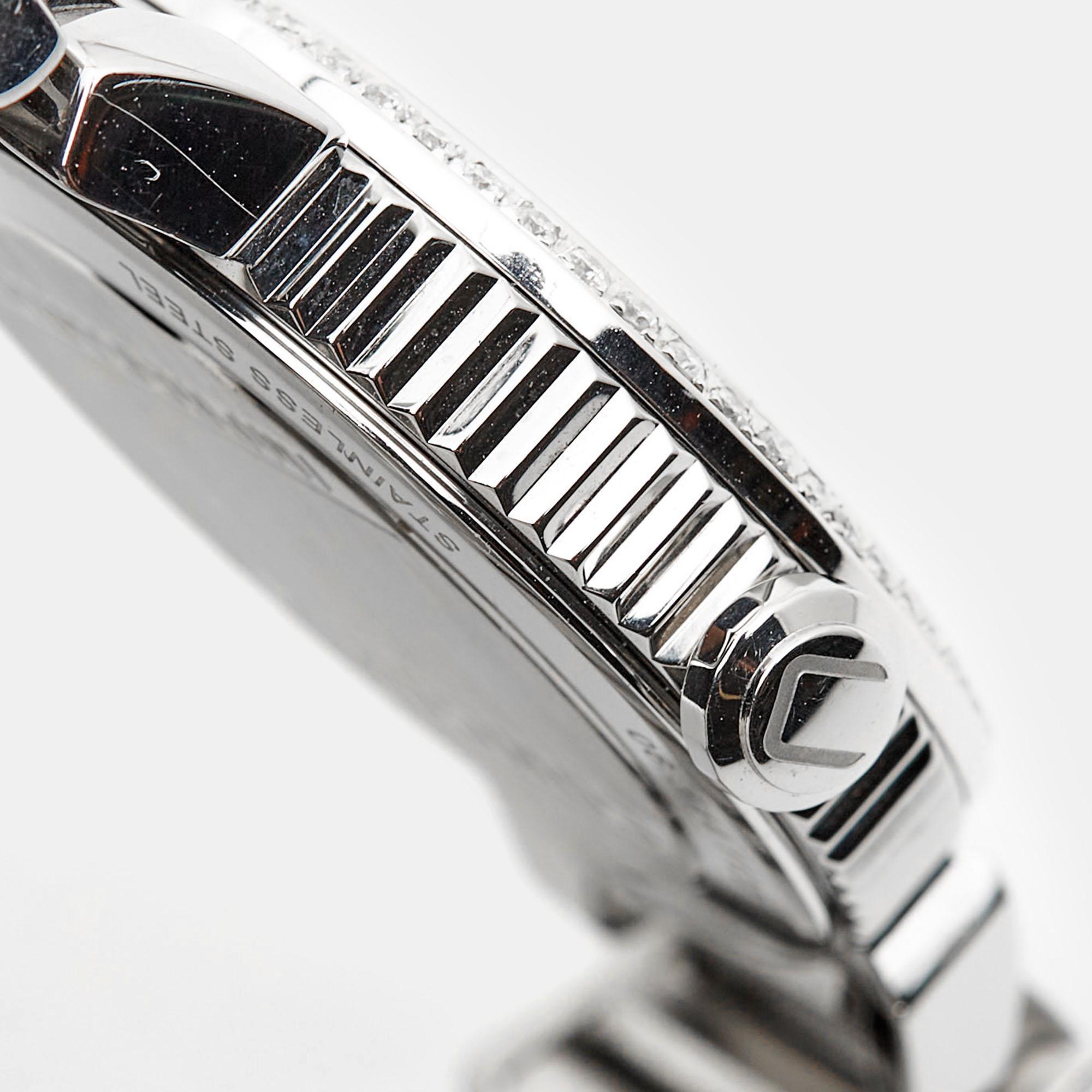 Concord Mother Of Pearl Steel Diamond Impresario Women's Wristwatch 32 mm For Sale 4