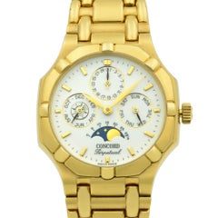 Concord Saratoga 18K Gold Perpetual White Dial Automatic Men's Watch 50 B3 237