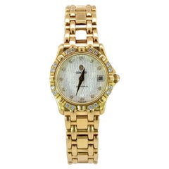 Used Concord Saratoga 18k Yellow Gold Diamond Dial Watch