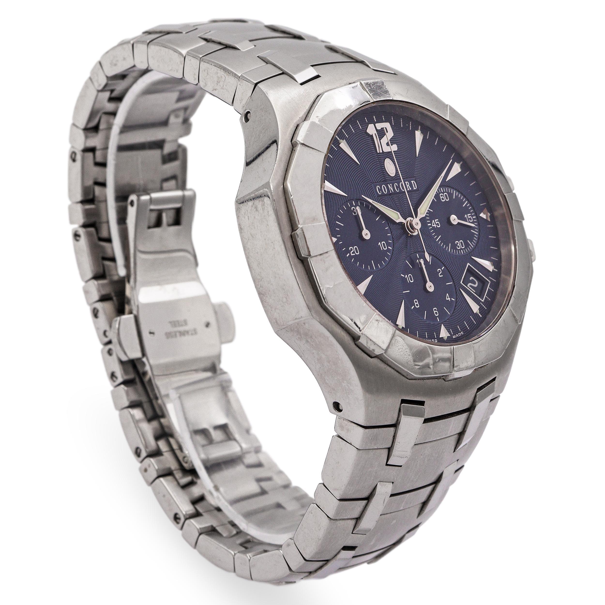 Concord Saratoga Reloj Automático Cronógrafo Hombre Ref.14.H7.1892 en Bueno estado para la venta en New York, NY