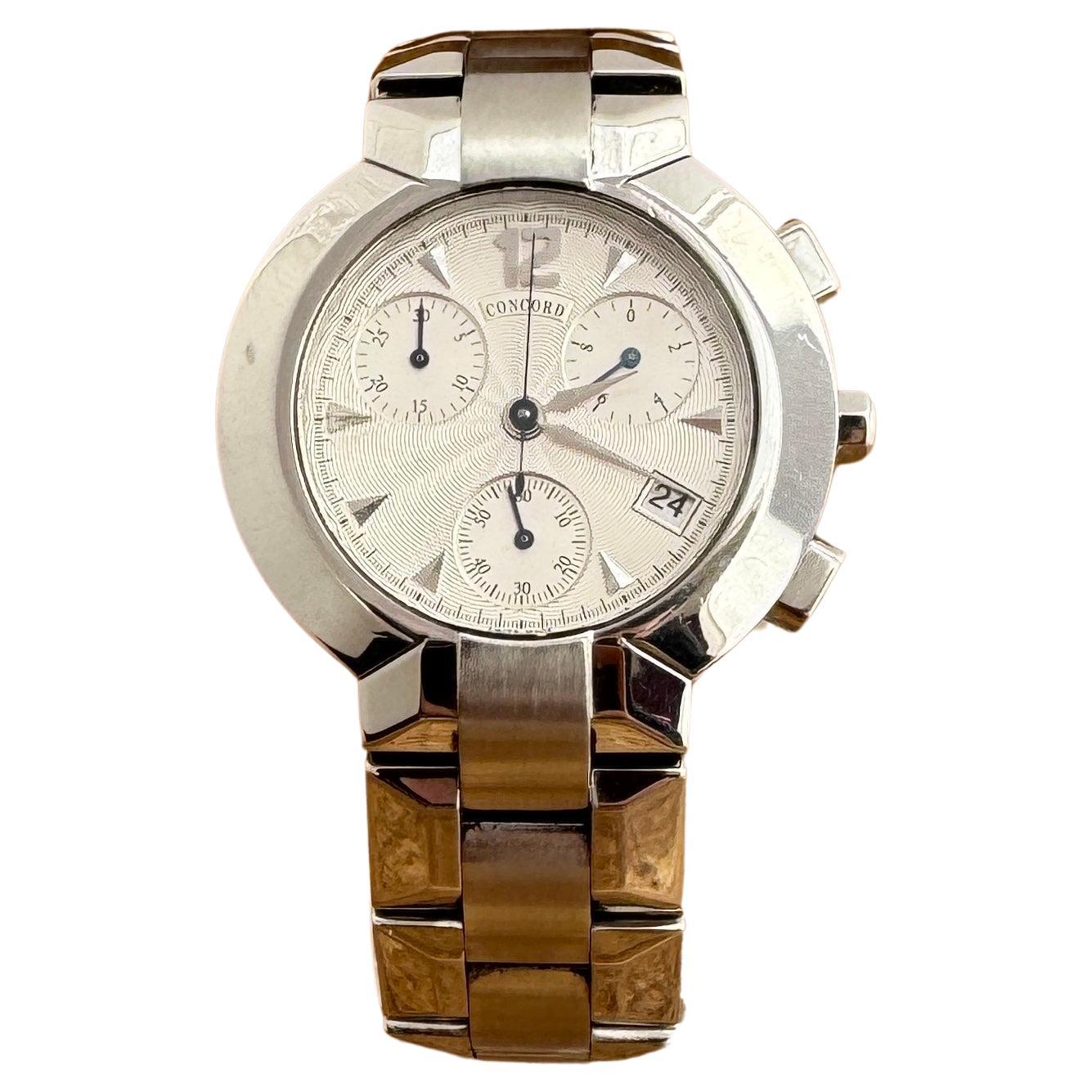  Marchio: CONCORD

Model: La Scala

Paese di produzione: Svizzera

Movimento: Quarzo

Materiale della cassa: Acciaio inossidabile

Misure : Larghezza della cassa: 38 mm. (senza corona)

Tipo di banda : Acciaio inossidabile

Condizioni della fascia: