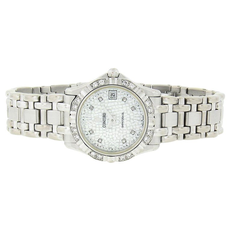 Concord women’s watch with papers Concord Delirium Rectangle Case White Dial Women main image 3