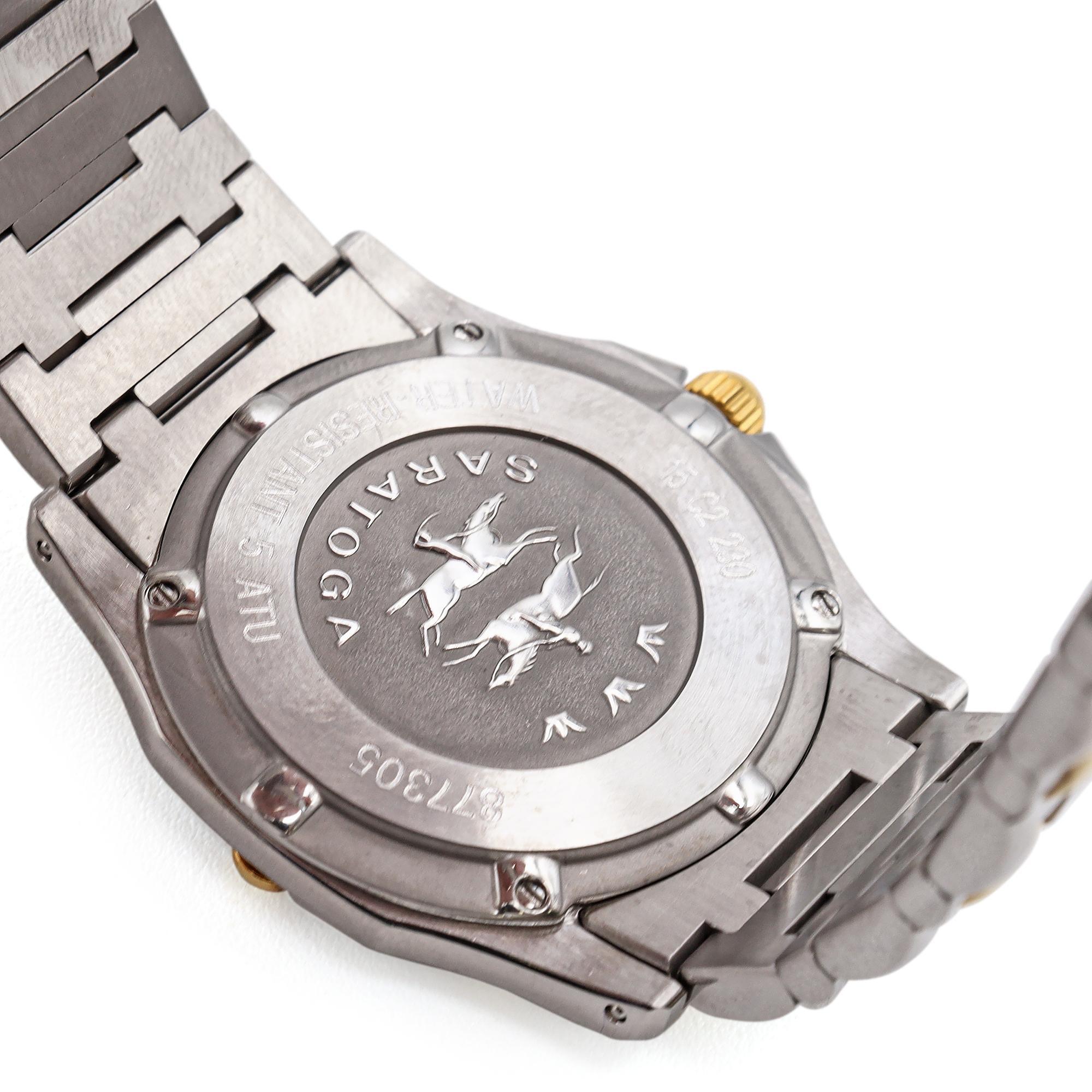 Concord Saratoga SL Ref. 15-C2-230 Stainless Steel Men's Date Quartz Watch 2