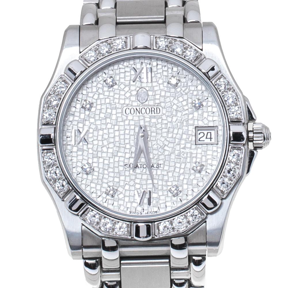 concord saratoga diamond watch price