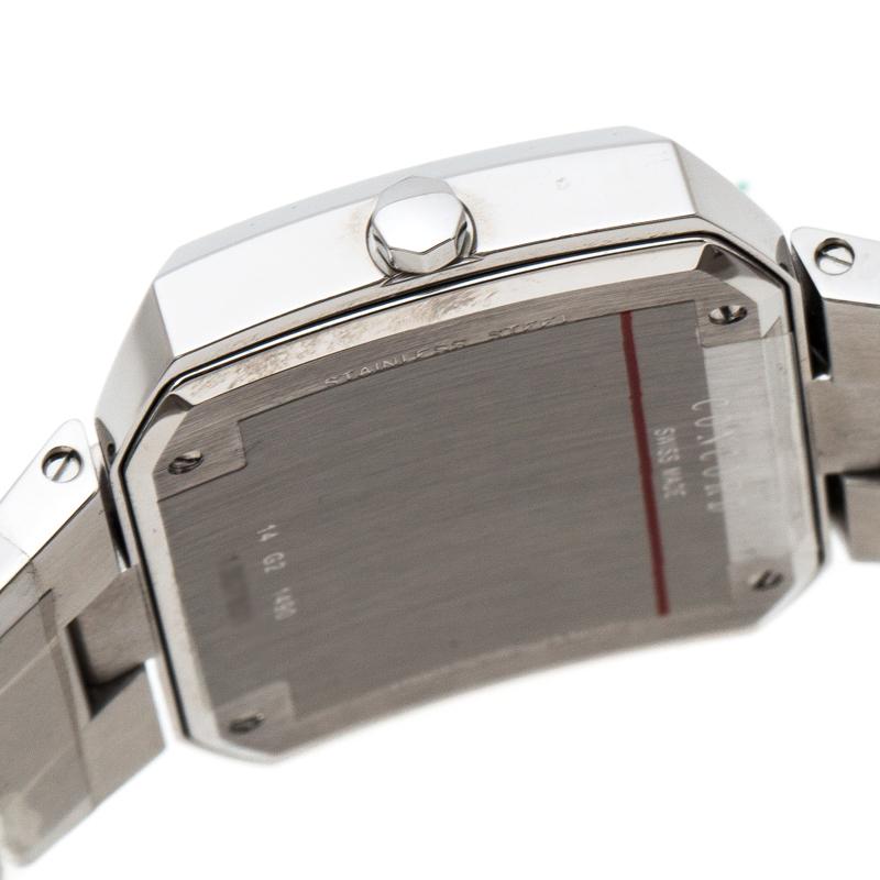 Concord Silver Stainless Steel Horizontal Diamonds Women's Wristwatch 39 mm 2