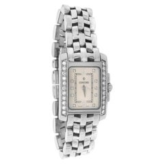 Concord Sportivo Sterling Steel Quartz Ladies Tank Watch