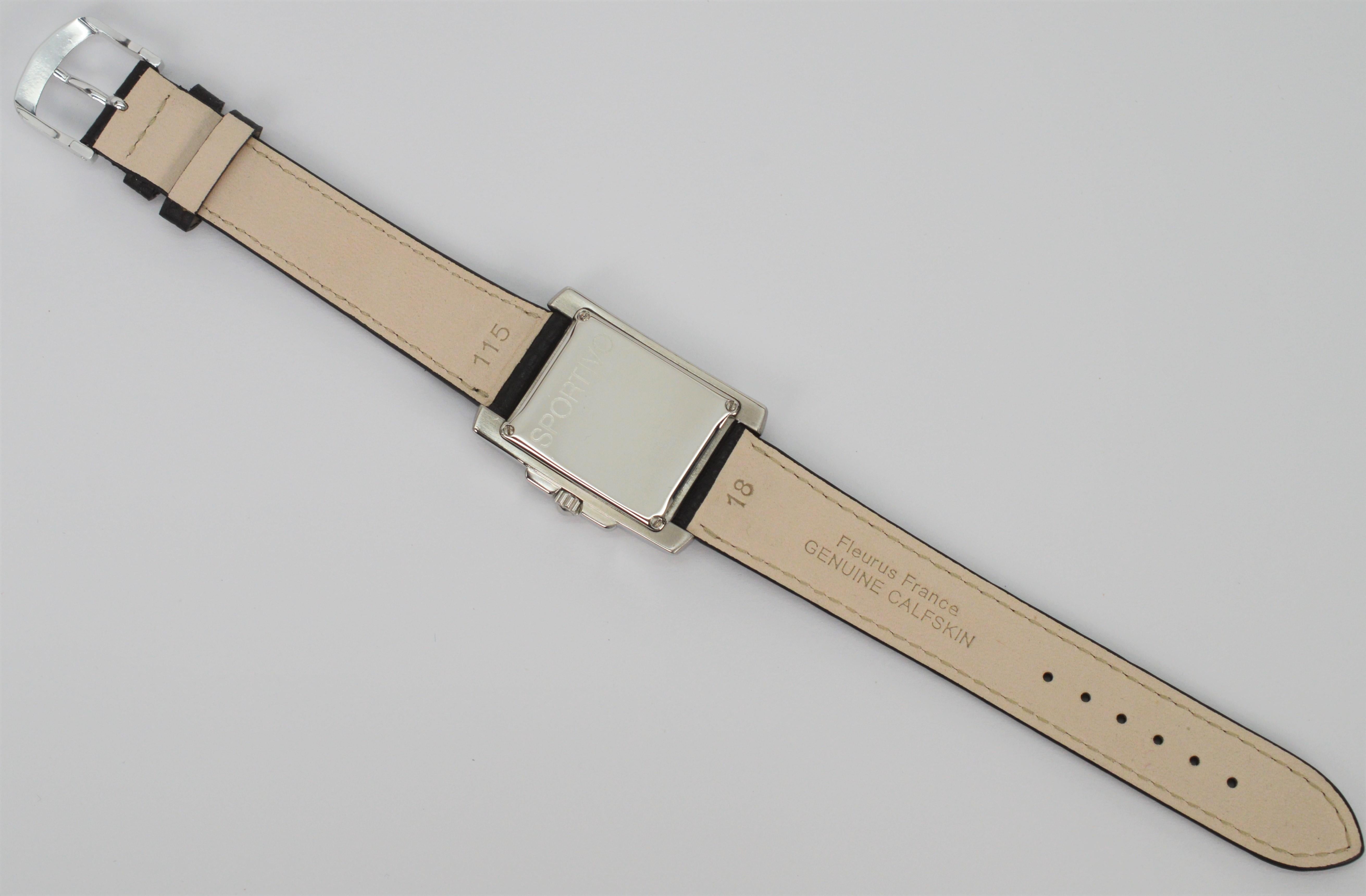 Concord Montre-bracelet Sportivo à quartz en acier en vente 6