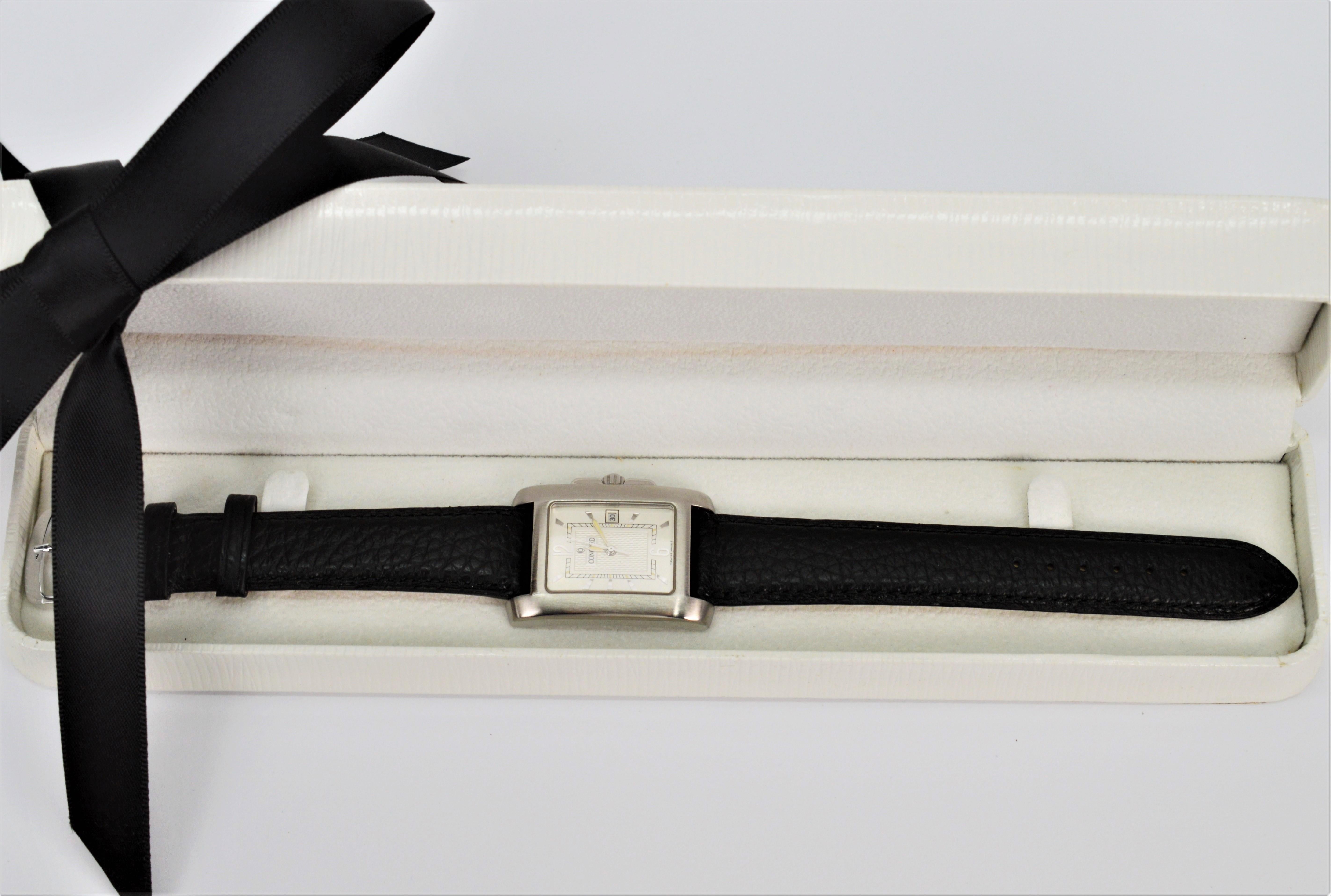 Concord Steel Sportivo Quartz Wrist Watch For Sale 4