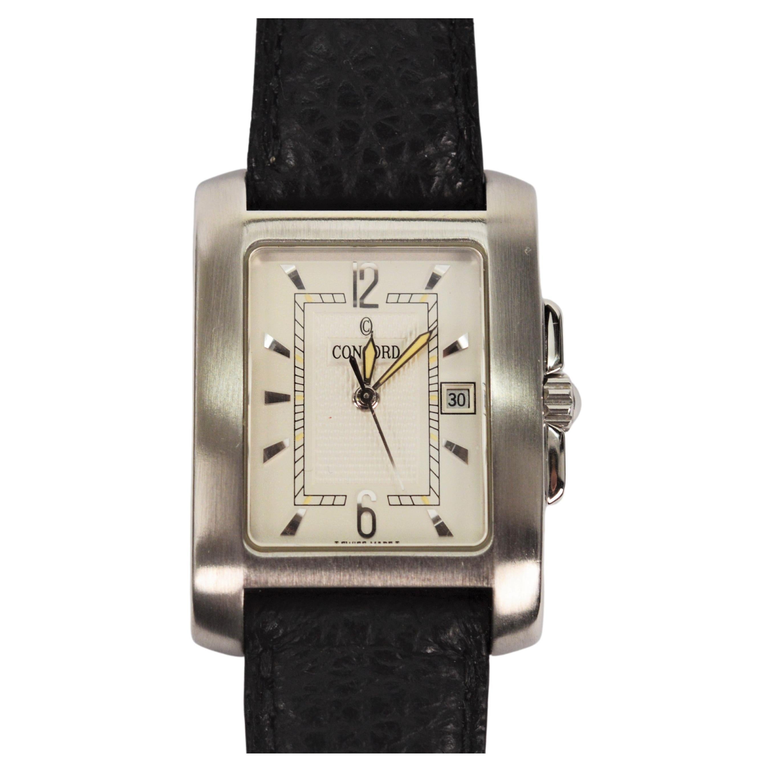 Concord Steel Sportivo Quartz Wrist Watch