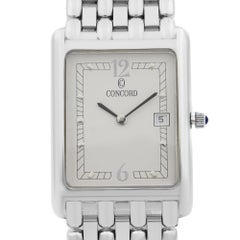 Concord Veneto 18 Karat White Gold Date White Dial Quartz Men's Watch 60-46-625