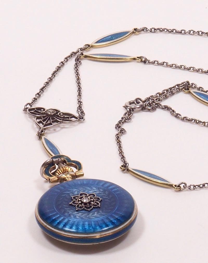 gold watch necklace