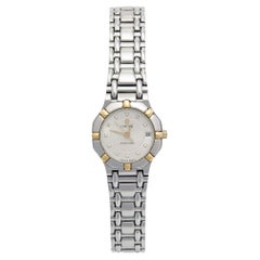Concord White Two-Tone Stainless Steel Saratoga Women's Wristwatch 23 mm