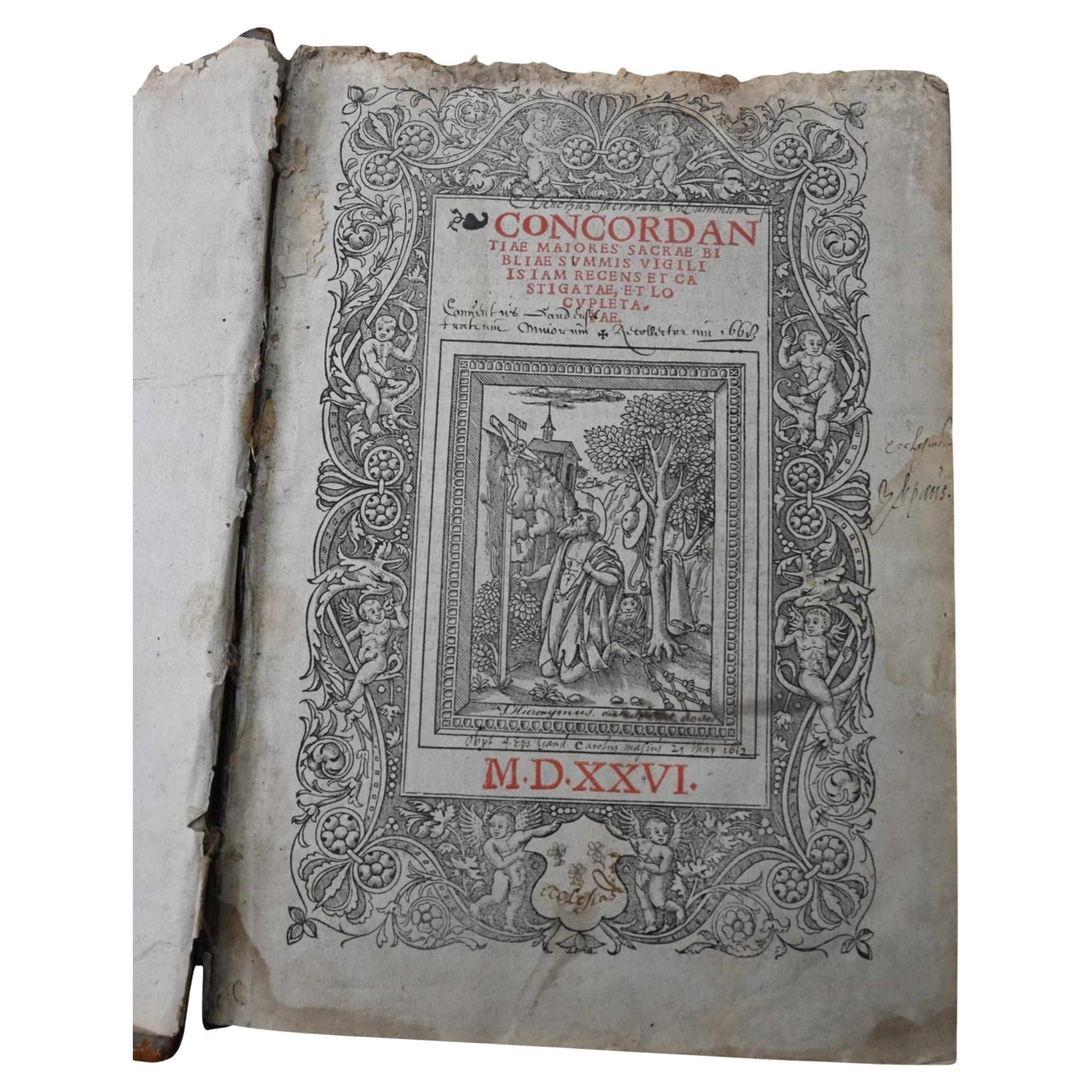 Concordantiae Maiores Sacrae Bibliae - 1526 - Druckerei Froben