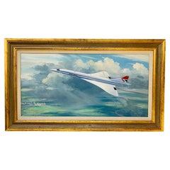 Concorde by Douglas Ettridge, Oil on Canvas, Circa 1976