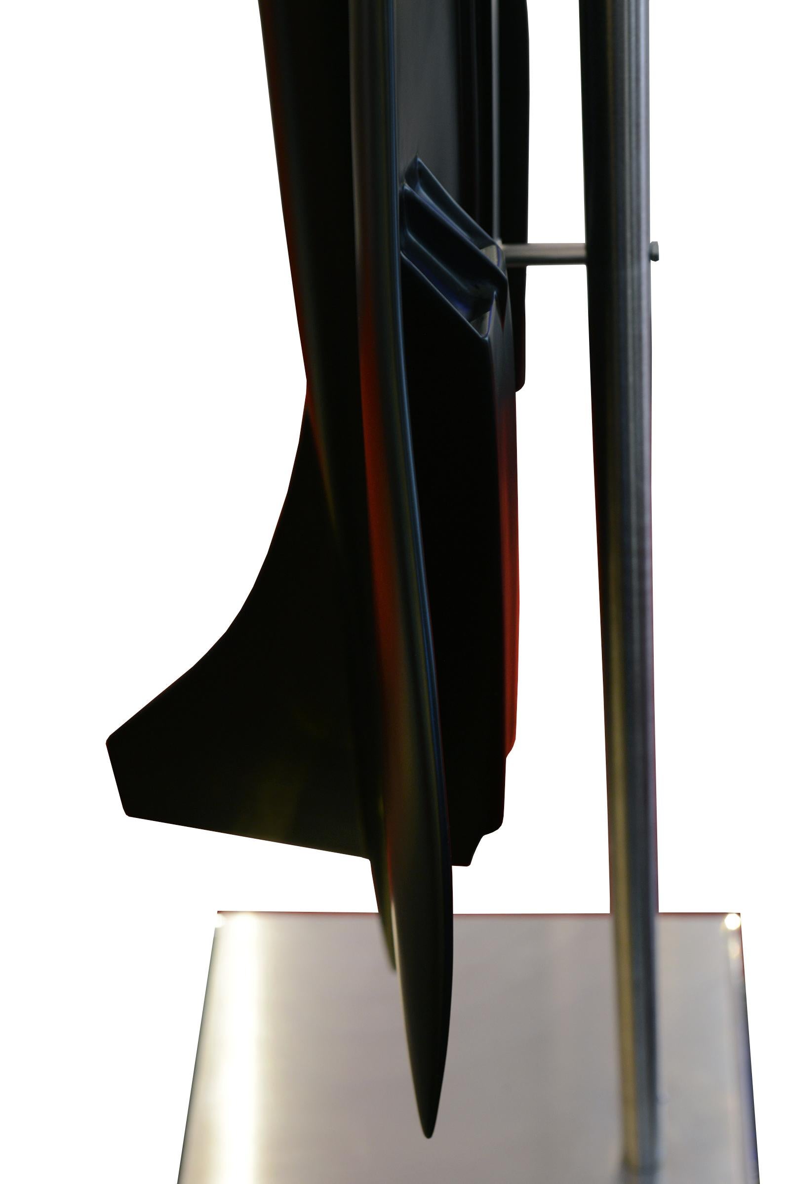 Concorde-Modell Schwarze Skulptur im Angebot 3