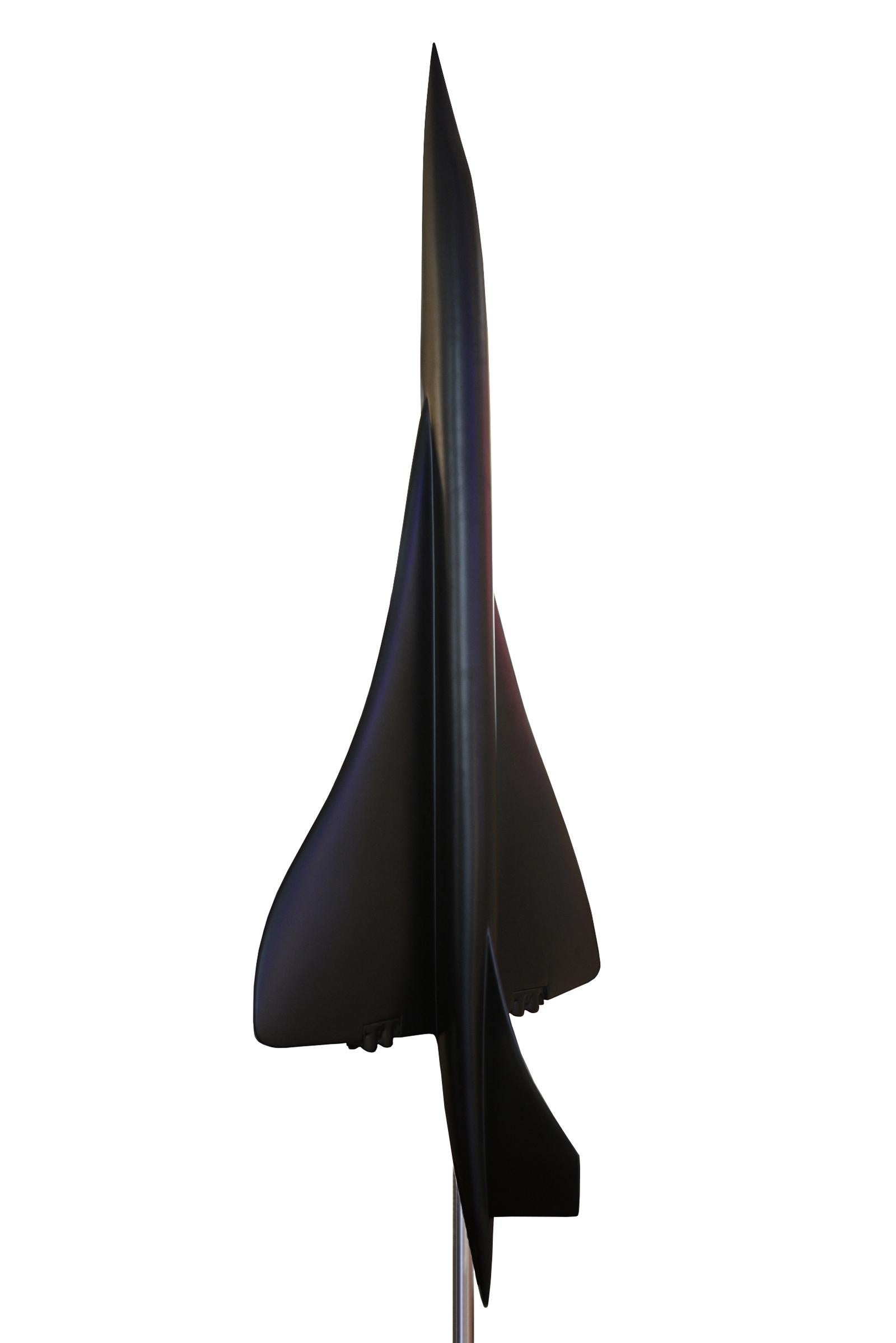 Francese Scultura nera modello Concorde in vendita