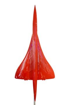 Concorde Model Red Sculpture